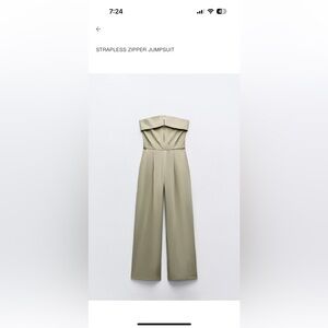 Zara strapless jumpsuit NEW SIZE MEDIUM